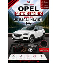 Opel Grandland X ALT 2017 - 2024 Araca Özel 3D Bagaj Havuzu
