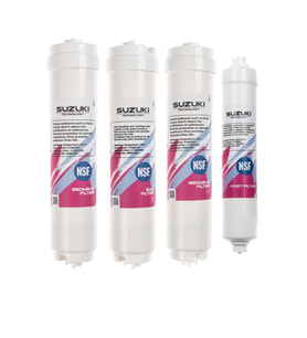 12 Inç Kapalı Kasa Su Arıtma Cihazı Membransız Tam Set (4 Filtre) (Beyaz - Antrasit)