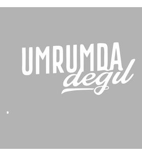 Umrumda Değil Araba Sticker siyah 15x9 CM (Beyaz)