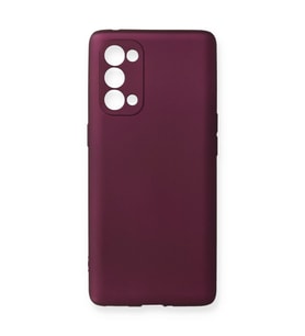 Oppo Reno 5 Pro Kılıf First Silikon - Mürdüm