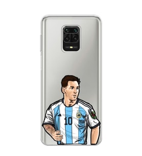 Redmi Note 9 Pro/Note 9S Uyumlu Lionel Messi Desenli Şeffaf Telefon Kılıfı