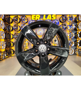 4 Adet VOLKSWAGEN ORIJINAL 7*16 5*112 ET50 57.1 BLACK JANT REVİZE EDİLMİŞ (Takım)