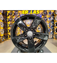 4 Adet VOLKSWAGEN ORIJINAL 7*16 5*112 ET50 57.1 BLACK JANT REVİZE EDİLMİŞ (Takım)