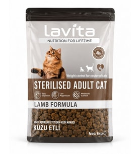 LaVital Kuzu Etli Kısırlaştırılmış Kedi Maması 1 Kg
