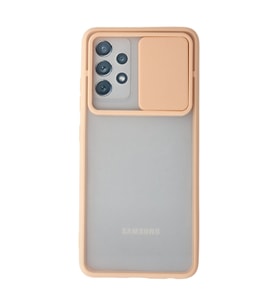 Galaxy A52 Kılıf Palm Buzlu Kamera Sürgülü Silikon - Pembe