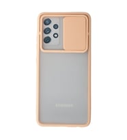 Galaxy A52 Kılıf Palm Buzlu Kamera Sürgülü Silikon - Pembe