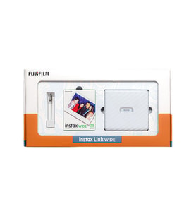 Instax Link Wide Beyaz Akıllı Telefon Yazıcısı Bundle Box