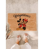 Mickey Mouse Hoşgeldiniz Paspas Koko Paspas Dış Kapı Paspası 40x70 Cm