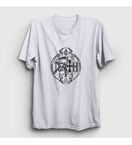 Presmono Unisex Beyaz Circle Death T-Shirt 137837tt (Beyaz)