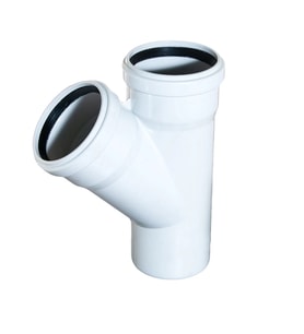 Pvc Atık Su Borusu 75X75 Tek Çatal 45 Derece 10 Adet