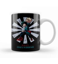 Izuku Midoriya My Hero Academia Retro Japanese Kupa Bardak Porselen