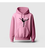 Gymnastic Girl Hoodie Sweatshirt (Pembe)