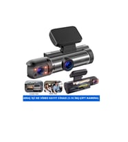 Leerfei 3 Kameralı Araç İçi Kamera Sd Kart Destekli Kamera V9 - (Hafıza Kartı Dahil Değildir) (Siyah)