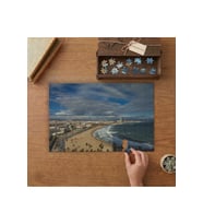Şehir Manzarası - Kumsal - Deniz Tasarımı 240 parça Ahşap Puzzle Ahşap Kutuda MP01261