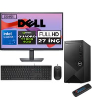 Dell Vostro 3030 mt Intel Core I7 12700 24GB Ddr5 1tb SSD 27" Fhd Ubuntu Quadro T1000-4GB Masaüstü Bilgisayar 27N3030I7T1000U13 + Zetta USB Bellek