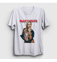 Presmono Unisex Beyaz Finger Metal Müzik Iron Maiden T-Shirt 497333tt (Beyaz)