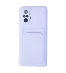 Xiaomi Redmi Note 10 Pro Kılıf Kelvin Kartvizitli Silikon - Lila