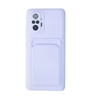 Xiaomi Redmi Note 10 Pro Kılıf Kelvin Kartvizitli Silikon - Lila