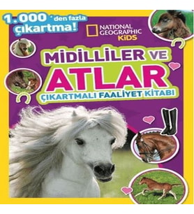 Kids Midilliler ve Atlar Çıkartmalı Faaliyet Kitabı