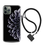 Apple iPhone 11 12 13 14 Pro Max Kılıf Boyun Askılı Silikon Çiçekler 1639