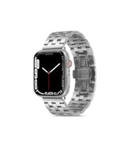 Apple Watch 42mm Uyumlu Kordon Metal Geçmeli Paslanmaz KRD-20 Kayış