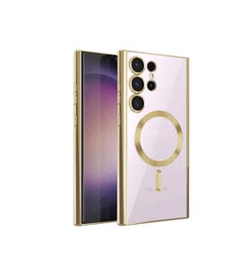 Pilelistore   Samsung Galaxy S24 Ultra Kılıf Kross Magneticsafe Kapak - Gold