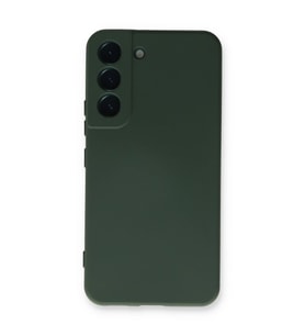 Samsung Galaxy S23 Plus Kılıf Nano içi Kadife Silikon - Koyu Yeşil