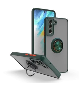 Coverzone Samsung Galaxy A22 ile uyumlu K?l?f Thunder Hux Y�z�kl� Kapak ??k ve Dekoratif Model Stand Olabilen 360� D�nebilen Y�z�k Aparat? ve Kamera Korumal? Y�kseltilmi? Thunder Hux Kapak