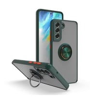 Coverzone Samsung Galaxy A22 ile uyumlu K?l?f Thunder Hux Y�z�kl� Kapak ??k ve Dekoratif Model Stand Olabilen 360� D�nebilen Y�z�k Aparat? ve Kamera Korumal? Y�kseltilmi? Thunder Hux Kapak