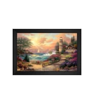 Manzara Temalı Kanvas Tablo 80 x 110 cm Siyah Çerçeve