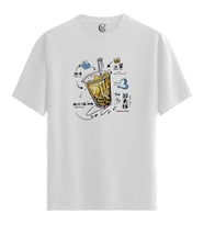 Bubble Mood - %100 Pamuklu Erkek Beyaz Tişört - Premium Quality