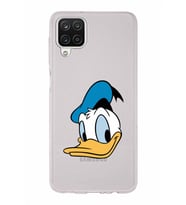 Samsung Galaxy A12  Kapak Donald Duck Tasarımlı Şeffaf Silikon Kılıf