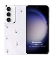 Microsonic Samsung Galaxy S23 FE Kılıf PrettyCharm Tulip (Yeşil)