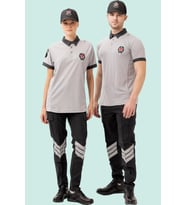 Unisex Polo Yaka Güvenlik Tişörtü İş Güvenliği Münih shirt Görevlisi Tişört Personel Üniforma
