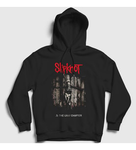Presmono Unisex Siyah The Gray Chapter Slipknot Kapüşonlu Sweatshirt 294248tt