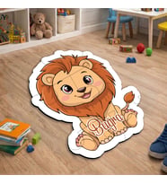 eJOYA Kişiye Özel Aslan Tasarımlı Puzzle Keçe Halı 116276