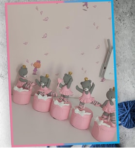 Ayıcık Desenli pembe gri  Küp İsimlik (1 Adet Fiyatıdır Lütfen Açıklamayı Okuyunuz)