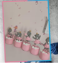 Ayıcık Desenli pembe gri  Küp İsimlik (1 Adet Fiyatıdır Lütfen Açıklamayı Okuyunuz)