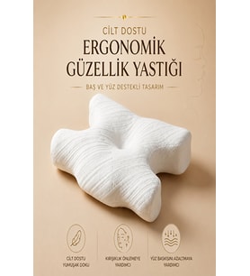 Cilt Dostu Kırışıklık Önlemeye Yardımcı Yüzünüzü Koruyan Güzellik Yastığı