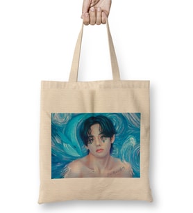 Bts Blue Gray Bez Çanta Uzun Saplı