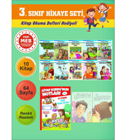 3.Sınıflar İçin Okumayı Sevdiren 10 lu Hikaye Seti 11 (Kitap Okuma Defteri Hediyeli)