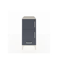 Kronos Komodin 4 Raflı Tek Çekmeceli Tek Kapaklı 44x59x96 Aytaşı-Antrasit