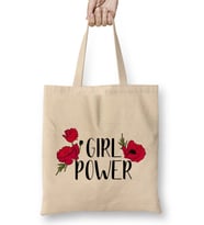 Girl Power Inspiration Positive Girly Quote Artwork Bez Çanta Uzun Saplı