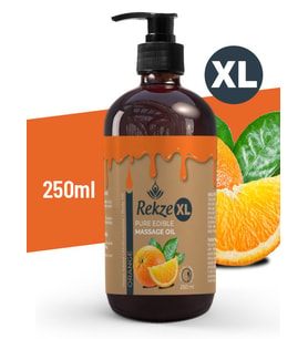 Rekze Portakal Aromalı Yenilebilir Masaj Yağı – 250 ml
