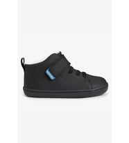 Hopfrög Smart Walker High Top Süper Mat Siyah Barefoot Çocuk Bot
