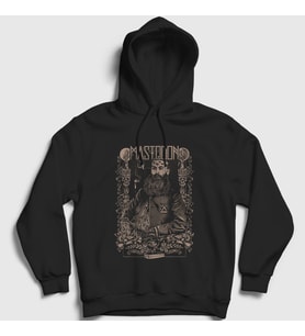 Presmono Unisex Siyah Rasputin Mastodon Kapüşonlu Sweatshirt 163592tt