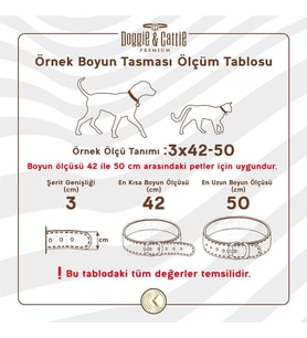 Cattie Gerçek Deriden El Yapımı Reflektörlü Kedi Boyun Tasması 1,2x25-29cm - Camel