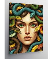 Kanvas Tablo Medusa ve Yılan Saçlar