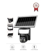 Torima CMR30 Siyah Şarjlı Duvar Lambası Görünümlü Dış Mekan Kamerası Akıllı IP Güneş Enerjili Kamera