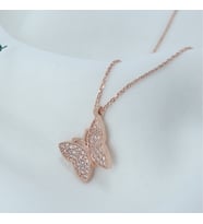 Kelebek Kolye (Rose - Gold)